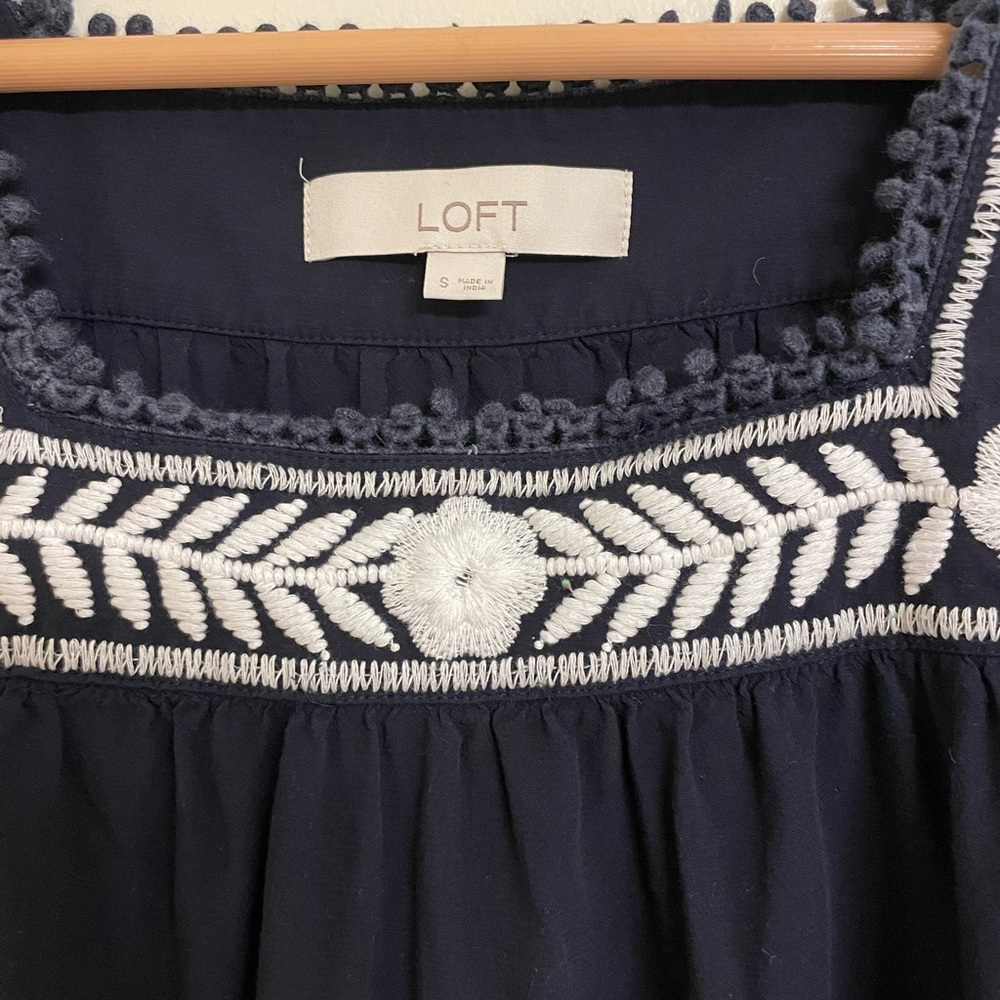 Loft Embroidered Shell Top - Picture 2 of 3